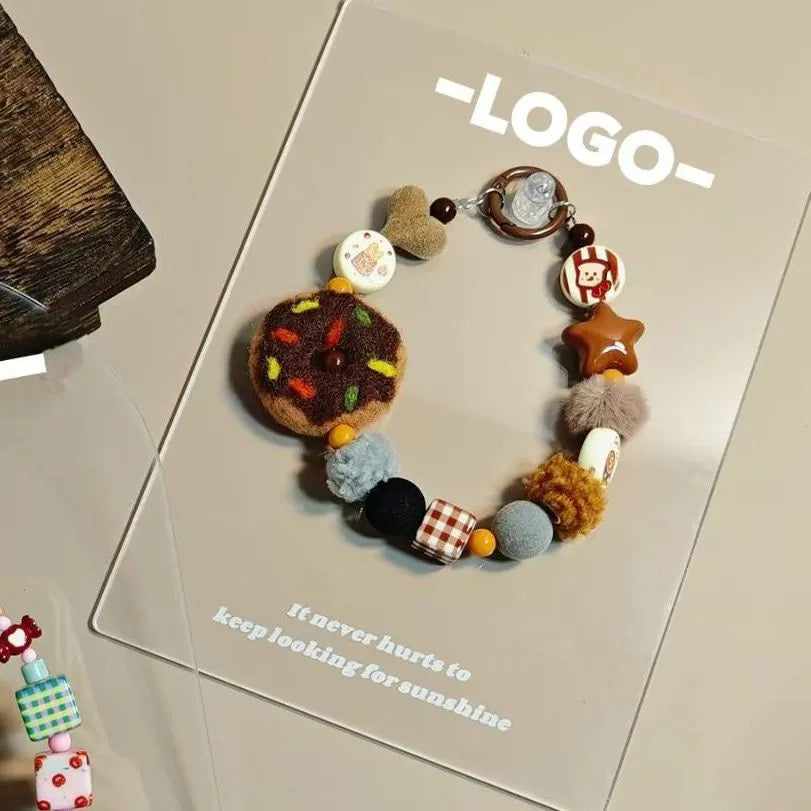 Ins Aesthetic Custom Photo Props: Acrylic Transparent Standee + Phone Beaded Chain & Camera Strap